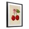 Stupell Industries Cherries with Pink Plaid Bow Framed Print Under Glass, design by Christine Simpson Art